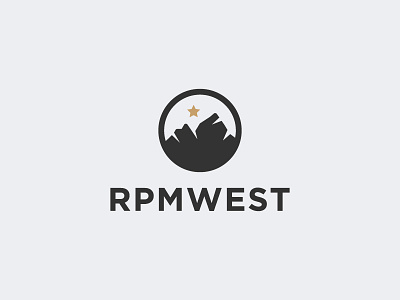 RPMWEST abstract adventure apparel branding california clothing icon logo monogram mountain star travel