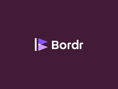 Bordr Logo Concept arrow arrows border branding concept design flag fun icon identity logo mark opacity type typography vector