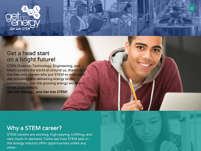 STEM energy website redesign stem ux website