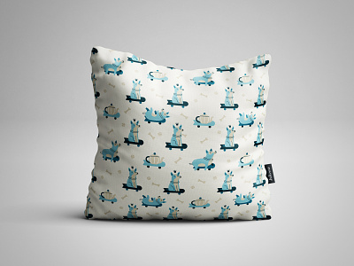 Royal corgy design dogs fun illustration pillow pop vector