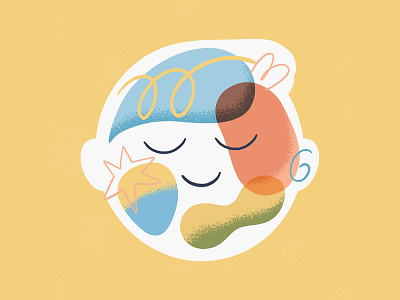 Happy toughts branding calm character design design fun happiness illustration kids love people pop thoughts