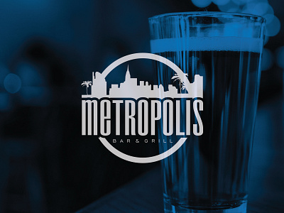 Metropolis brand identity branding design flat icon identity logo vector