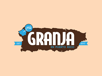 Granja en Puerto Rico brand identity branding design flat icon identity illustration illustrator lettering letters logo minimal monogram photo typography vector