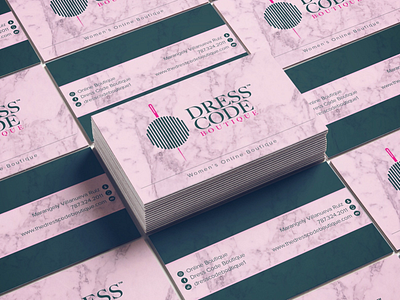Business Card design for Dress Code Boutique Online Store