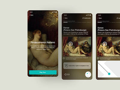 Museum SMART Tour 🏛 app application art awesome clean design interface minimal museum museum tour smart museum tour trend ui