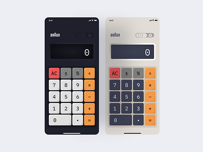 Daily UI #004 - Calculator 004 app braun calculator daily ui 004 dailyui design neumorphism skeuomorphic ui vintage