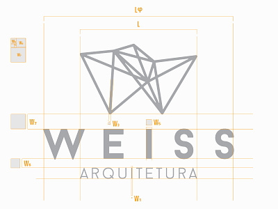 Weiss Arquitetura - Branding Grid + Behance Case branding grid logo logotype math