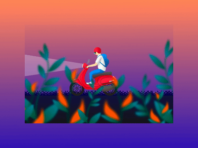 Vespa Through after effect after effects aftereffects animation animation 2d animation after effects animation design animations illustration illustration art motion procreate ui ui ux ui design uidesign uiux ux uxui vespa