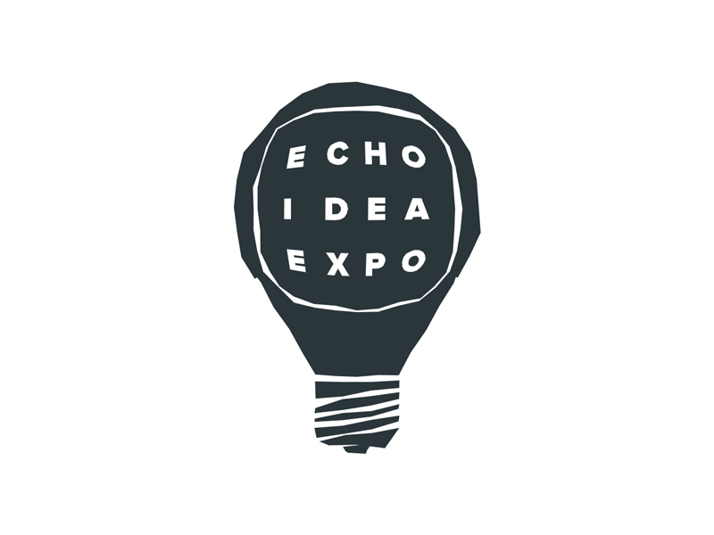Echo Idea Expo Logo Concepts design echoux illustration logo typography vector