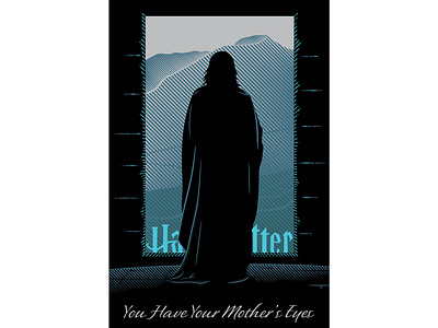 You Have Your Mother’s Eyes alanrickman danielradcliffe davidyates emmawatson fresco harrypotter harrypotterfanart illustration jkrowling posterdesign rupertgrint vector