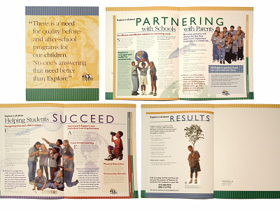 Explore Folder Brochure with Inserts brochure education folder design graphics design