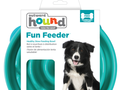 Outward Hound Teal Funfeeder Large Mockup