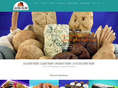 Gluten Escape Website Capture