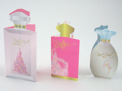 Printed Presentation—Disney Fragrance Samplers Mockup Prototype fragrance mockup packaging mockup presentation print product branding product sampling prototype