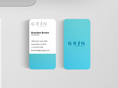 GrinBrand-BusinessCard businesscards print screenprint