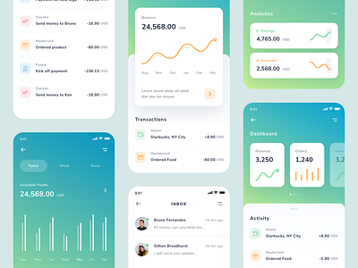 Mobile Banking App analytics balance bank bank app banking business cards dashboad expense finance fintech mobile app product revenue savings spending statistic stats transaction uxdesign