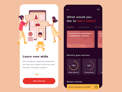 Startup learning app - MVP design