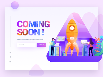 Oopss! We'll be Ready Soon - Coming Soon Page