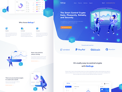 GoCryp Landing Page