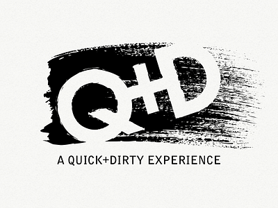 A Quick + Dirty Experience Logo logo theater
