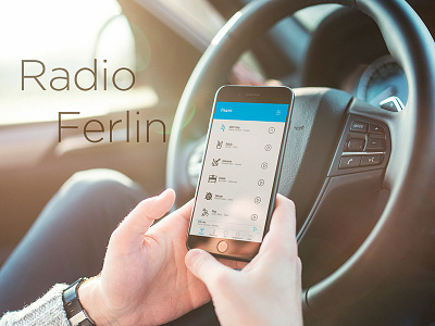 Mobile app Radio Ferlin app design mobile radio radio app radiobutton