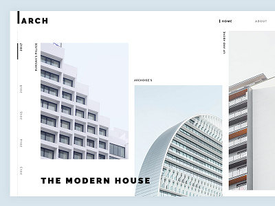 Arch - Architecture and Interior Design Firm architecture interior design minimal timeline projects ui ux web website design