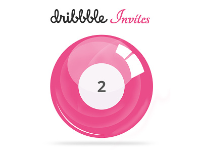 2 Dribbble Invites Giveaway ball dribbble dribbble invite flat invite invites pool