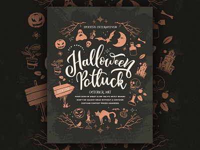 Halloween Flyer design flyer halloween halloween flyer illustration poster typography