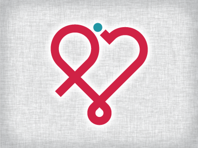 Logo Sample - "Heart Monogram" heart identity logo monogram vector
