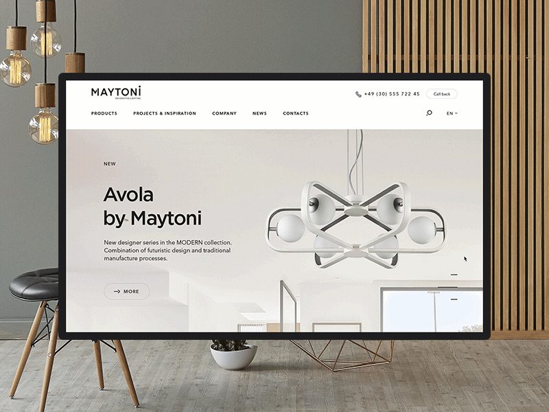 Maytoni index animation e commerce interior lamp