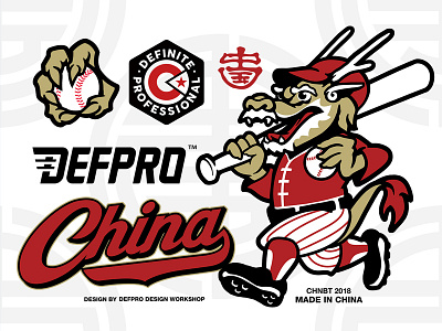 GOLD DRAGON baseball branding character art character design china design dragon dragon ball illustration logo mascot sports