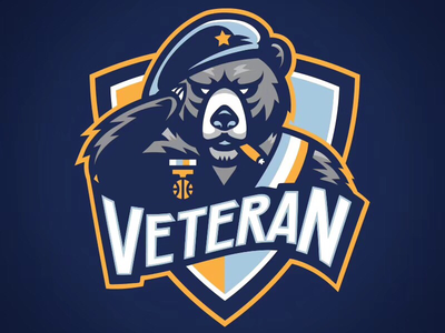 Veterans athletic badge basketball branding character art china illustration logo mascot professional sports typography