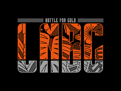 FOR GOLD athletic badge basketball battle branding font gold logo sports typography