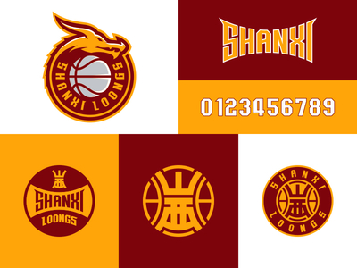 CBA_Loongs athletic badge basketball branding china design logo mascot professional sports sportslogo typography