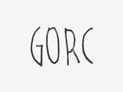 Gorc gorc hand drawn logo