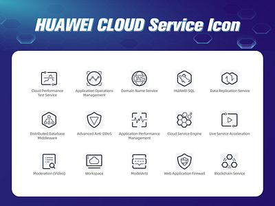 HUAWEI CLOUD Service Icon huawei cloud icon