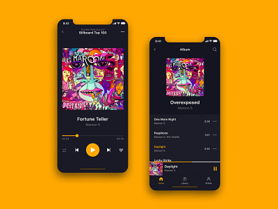 DailyUI #009 - Music player 009 app app concept apps concept dailyui dailyui 009 mobile mockup music music app musicplayer player ui