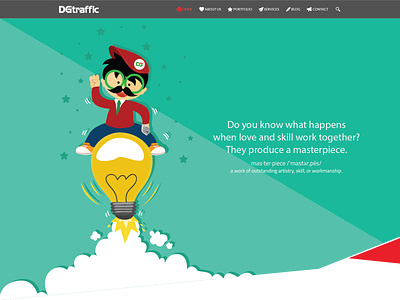 [Website Design] DGtraffic Indonesia branding illustration ui web design website website design