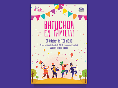 [Poster] Batucada Event by AMPA