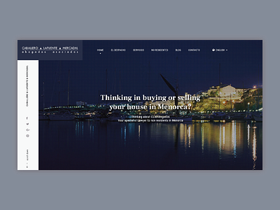 [Mockup - Website Concept] CLM Abogados Landing