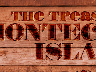 The Treasure of Montecristo Island - box logo branding design game design logo typography