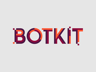Botkit Logo branding illustration logo typography vector