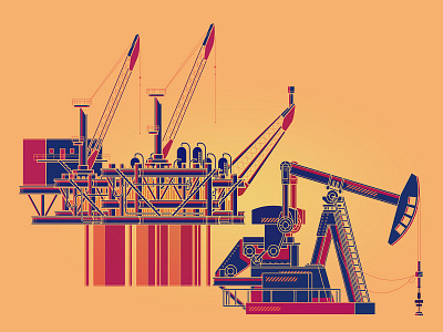 OIL! design illustration oil vector