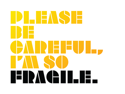 Fragile Type branding design stencil stencil font typography