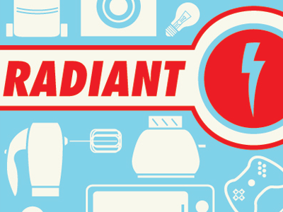 Radiant Electric branding icons illustration