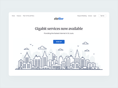 Webdesign concept for internet provider