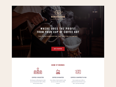 Coffee Company Chackout Page icons landing ui web web design webpage website