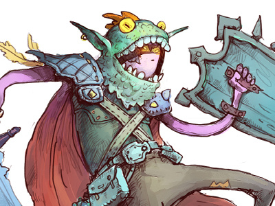 beast slayer cartoon character characterconcept fantasy gameart