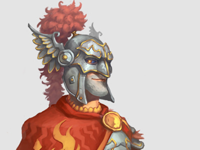 Knights of Red Phoenix Order fantasy helmet knight phoenix
