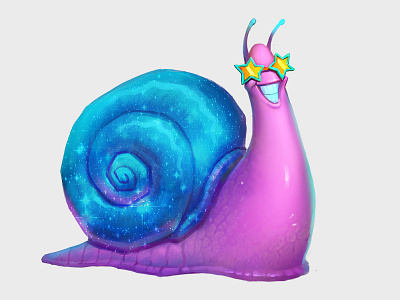 Cosmic Snail cartoon character characterconcept concept art cosmic fantasy gameart space